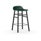Sgabello Form Barstool Struttura Gambe Nero 65 cm Normann Copenhagen