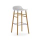Sgabello Bianco Form Barstool Rovere H 75 cm Normann Copenhagen