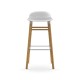Sgabello Bianco Form Barstool Rovere H 75 cm Normann Copenhagen