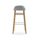 Sgabello Grigio Form Barstool Rovere H 75 cm Normann Copenhagen