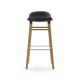 Sgabello Nero Form Barstool Rovere H 75 cm Normann Copenhagen
