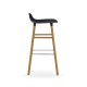 Sgabello Nero Form Barstool Rovere H 75 cm Normann Copenhagen