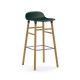 Sgabello Verde Form Barstool Rovere H 75 cm Normann Copenhagen