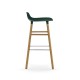 Sgabello Verde Form Barstool Rovere H 75 cm Normann Copenhagen