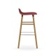 Sgabello Rosso Form Barstool Rovere H 75 cm Normann Copenhagen