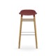 Sgabello Rosso Form Barstool Rovere H 75 cm Normann Copenhagen