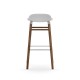 Sgabello Bianco Form Barstool Noce H 75 cm Normann Copenhagen