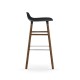Sgabello Nero Form Barstool Noce H 75 cm Normann Copenhagen