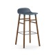 Sgabello Blu Form Barstool Noce H 75 cm Normann Copenhagen