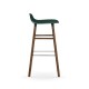 Sgabello Verde Form Barstool Noce H 75 cm Normann Copenhagen