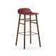 Sgabello Rosso Form Barstool Noce H 75 cm Normann Copenhagen
