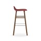 Sgabello Rosso Form Barstool Noce H 75 cm Normann Copenhagen