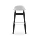 Sgabello Form Barstool H 75 cm Struttura Gambe Nera Normann Copenhagen