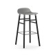 Sgabello Form Barstool H 75 cm Struttura Gambe Nera Normann Copenhagen