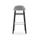 Sgabello Form Barstool H 75 cm Struttura Gambe Nera Normann Copenhagen