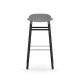 Sgabello Form Barstool H 75 cm Struttura Gambe Nera Normann Copenhagen