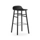 Sgabello Form Barstool H 75 cm Struttura Gambe Nera Normann Copenhagen