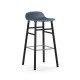 Sgabello Form Barstool H 75 cm Struttura Gambe Nera Normann Copenhagen