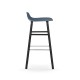Sgabello Form Barstool H 75 cm Struttura Gambe Nera Normann Copenhagen