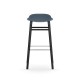 Sgabello Form Barstool H 75 cm Struttura Gambe Nera Normann Copenhagen
