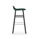 Sgabello Form Barstool H 75 cm Struttura Gambe Nera Normann Copenhagen