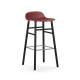 Sgabello Form Barstool H 75 cm Struttura Gambe Nera Normann Copenhagen