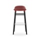 Sgabello Form Barstool H 75 cm Struttura Gambe Nera Normann Copenhagen