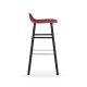 Sgabello Form Barstool H 75 cm Struttura Gambe Nera Normann Copenhagen