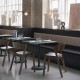 Linear Steel Café Table 70x70 cm