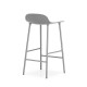 Sgabello Grigio Form Barstool Metallo Normann Copenhagen
