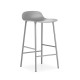Sgabello Grigio Form Barstool Metallo Normann Copenhagen