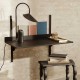 Sector Desk Black Brass Brackets ferm LIVING