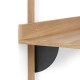 Sector Desk Black Brass Brackets ferm LIVING