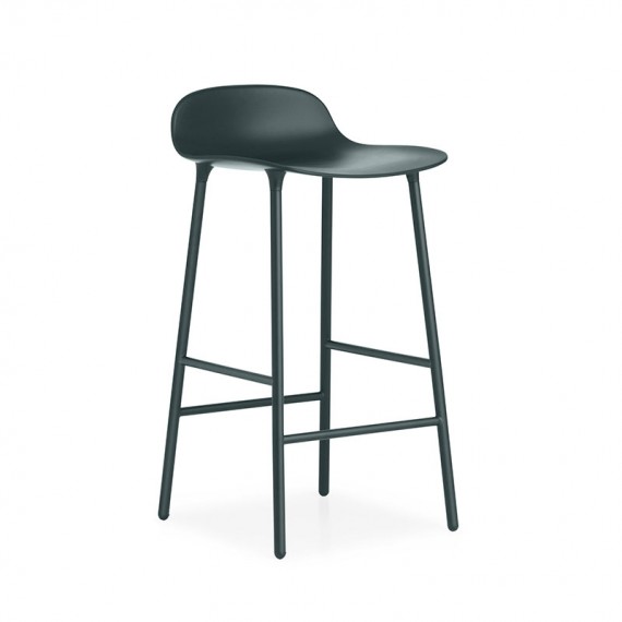 Sgabello Verde Form Barstool Metallo Normann Copenhagen