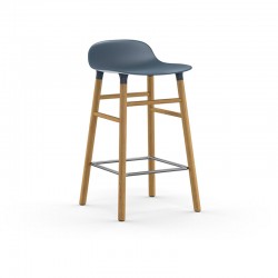 Sgabello Bianco Form Barstool Rovere 65 cm