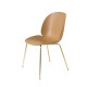 Beetle Dining Chair - Conic Brass Semi Matt Gubi