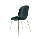 Beetle Dining Chair - Conic Brass Semi Matt Gubi