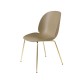 Beetle Dining Chair - Conic Brass Semi Matt Gubi