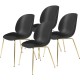 Beetle Dining Chair - Conic Brass - SET 4 PZ Gubi