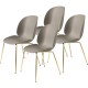 Beetle Dining Chair - Conic Brass - SET 4 PZ Gubi