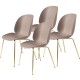 Beetle Dining Chair - Conic Brass - SET 4 PZ Gubi