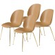 Beetle Dining Chair - Conic Brass - SET 4 PZ Gubi