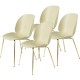 Beetle Dining Chair - Conic Brass - SET 4 PZ Gubi