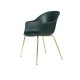 Bat Dining Chair - Conic Brass Gubi