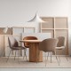 Bat Dining Chair - Conic Brass Gubi