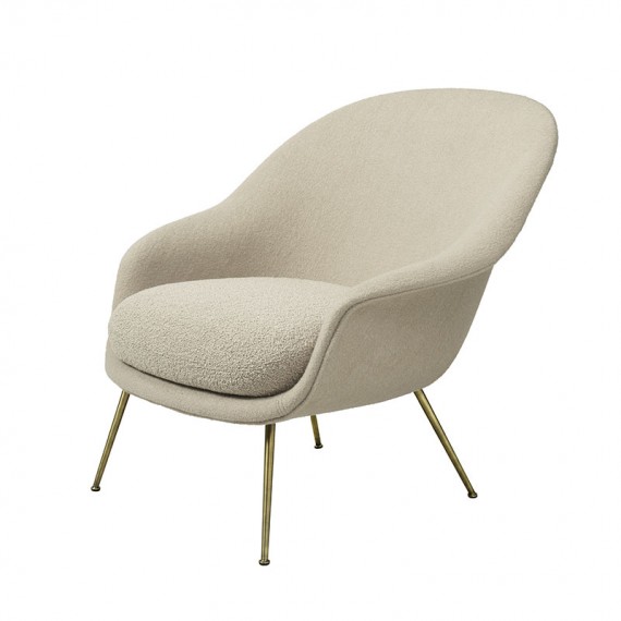 Bat Lounge Chair Low Antique Brass - Karakorum 03 Gubi