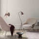 Bat Lounge Chair Low Antique Brass - Karakorum 03 Gubi