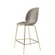 Beetle Counter Chair 65 cm - Brass semi Matt Gubi
