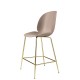 Beetle Counter Chair 65 cm - Brass semi Matt Gubi