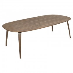 GUBI Dining Table - Elliptical Walnut